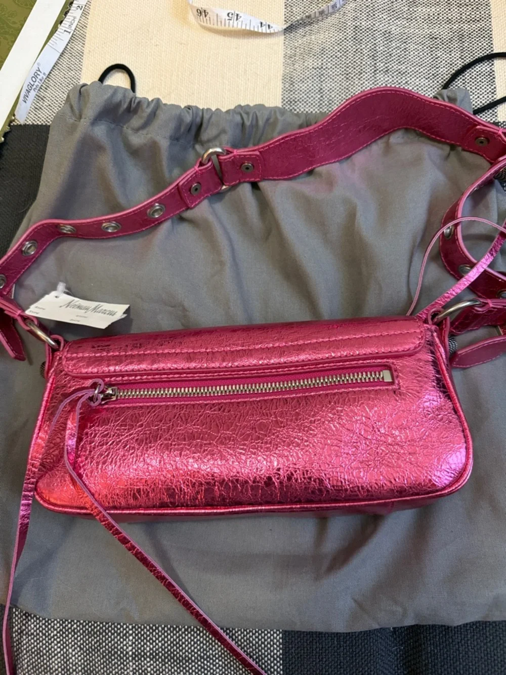 Balenciaga Metallic Pink Mini Shoulder Bag - Picture 3 of 4